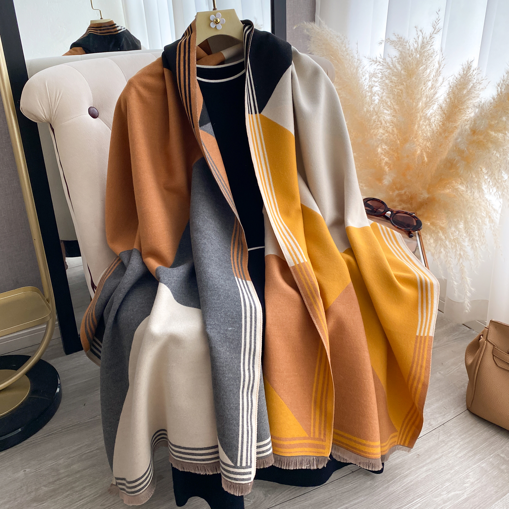 2025 Luxury Winter Cashmere Sc - Cashmere Pashmina Wrap 评论和价格