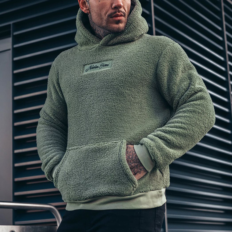 Men's Fuzzy Sherpa Sweatshirt  - Sherpa Hoodie Fleece 评论和价格