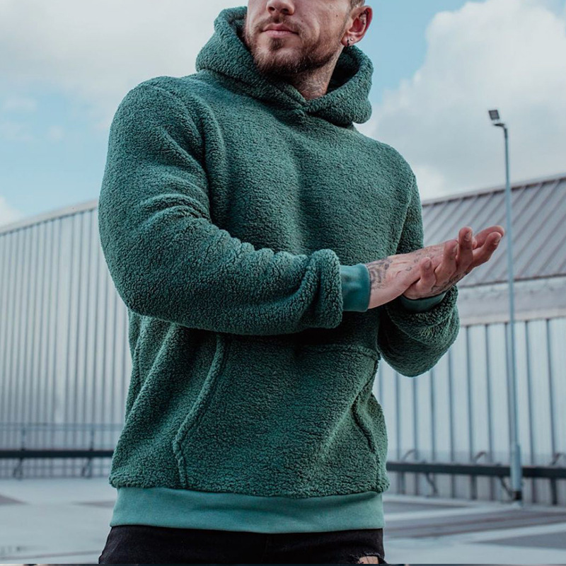 Men's Fuzzy Sherpa Sweatshirt  - Sherpa Hoodie Fleece 评论和价格
