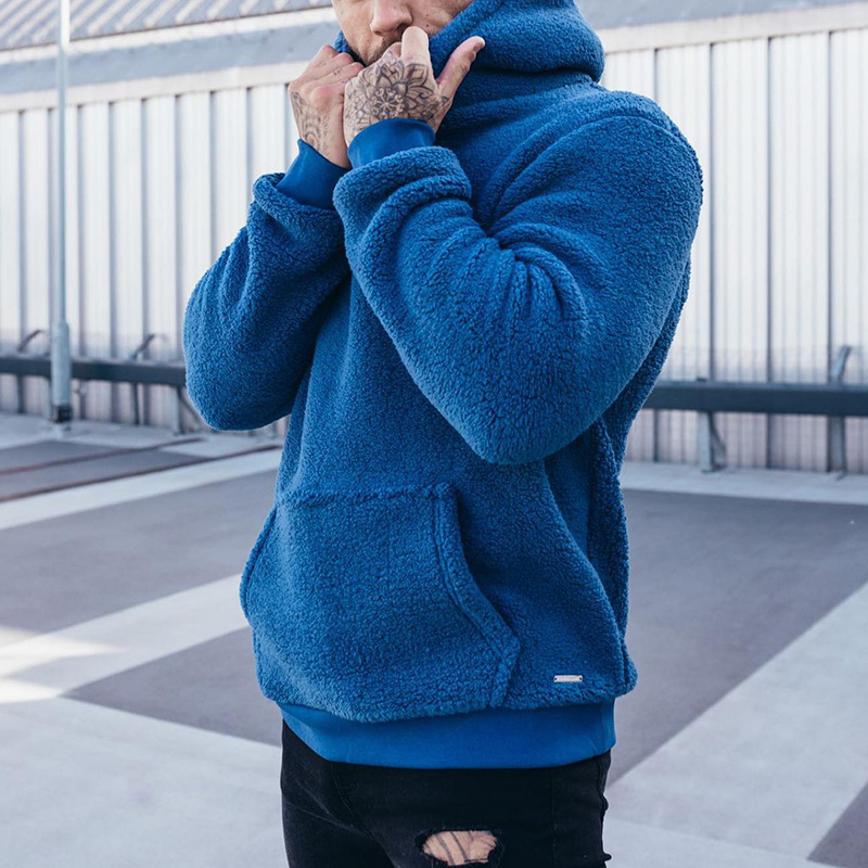 Men's Fuzzy Sherpa Sweatshirt  - Sherpa Hoodie Fleece 评论和价格