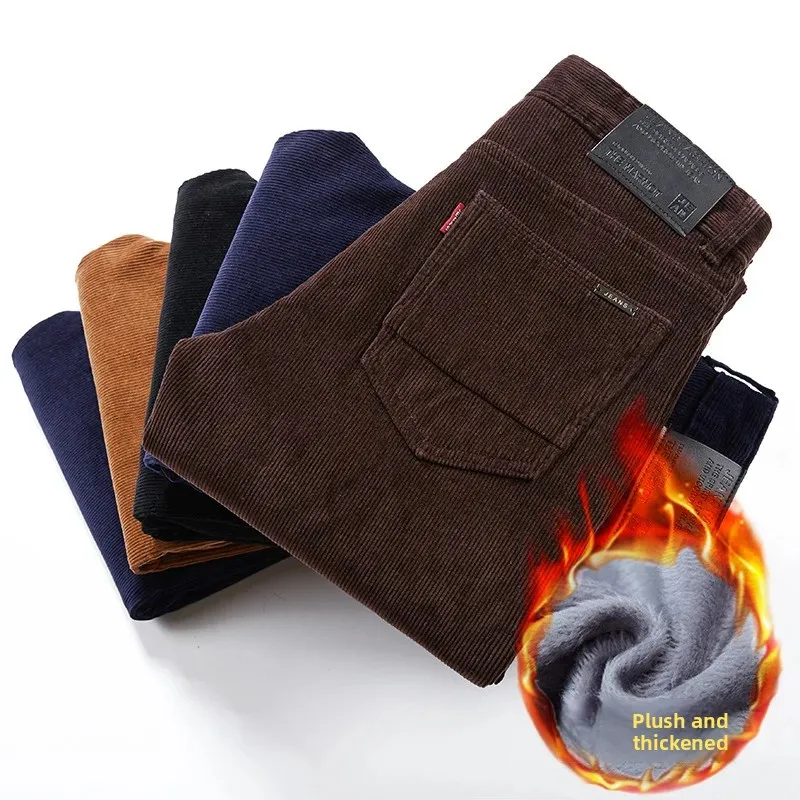 Thickened Fleece Lined Corduro - Corduroy Pant Warm 评论和价格