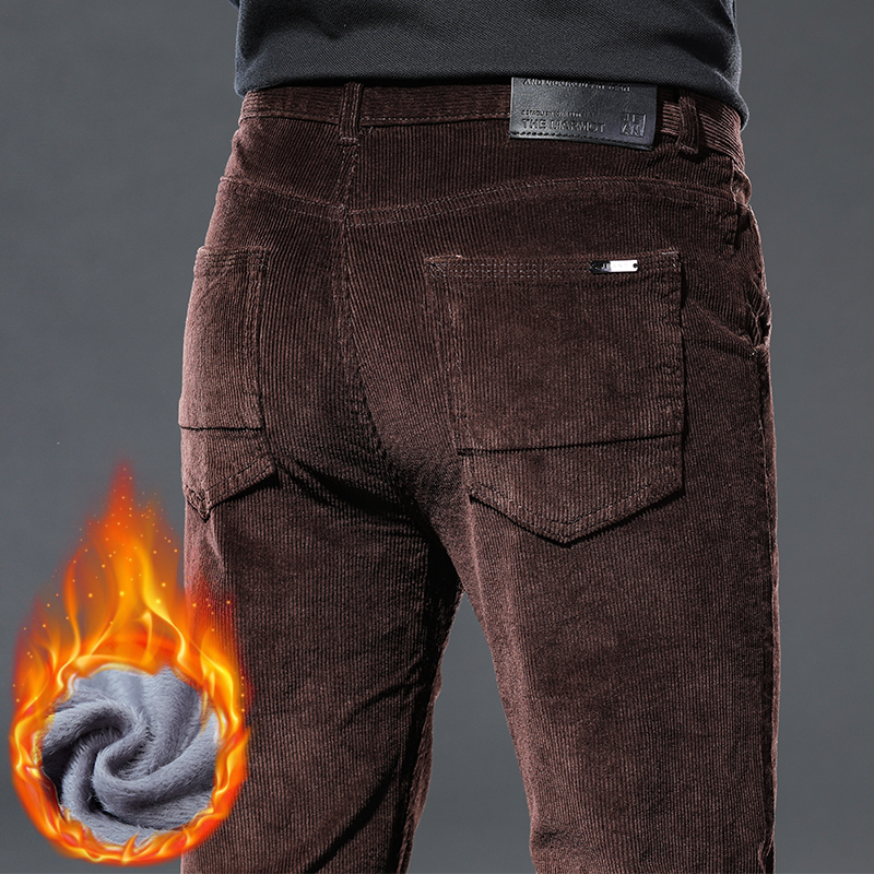 Winter New Men's Corduroy Flee - Corduroy Pant Warm 评论和价格