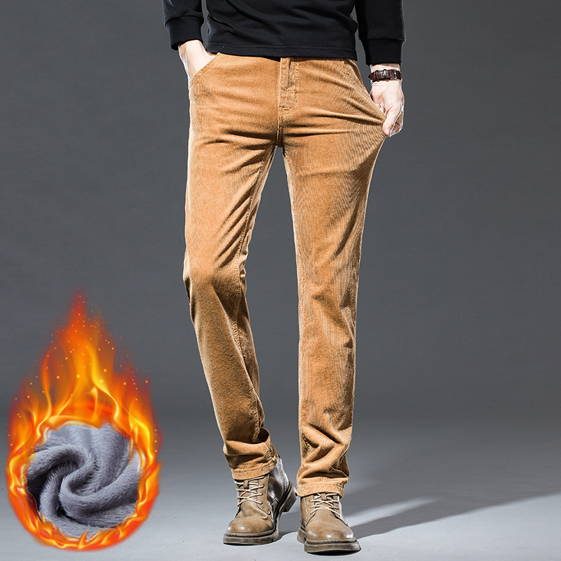 Winter New Men's Corduroy Flee - Corduroy Pant Warm 评论和价格