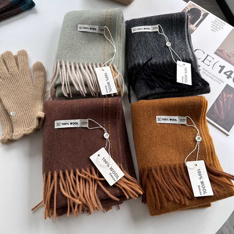 Elegant Good Quality 100% Wool - Wool Scarf Men 评论和价格