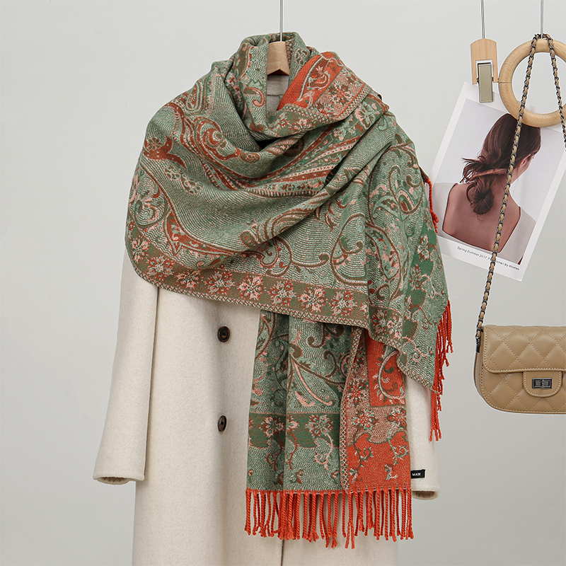 2024 Fashion Ethnic Style Wome - Cashmere Pashmina Wrap 评论和价格