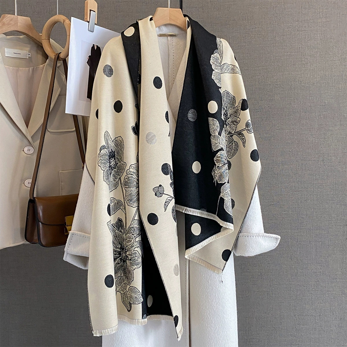 2025 Women Thicken Luxury Wint - Cashmere Pashmina Wrap 评论和价格