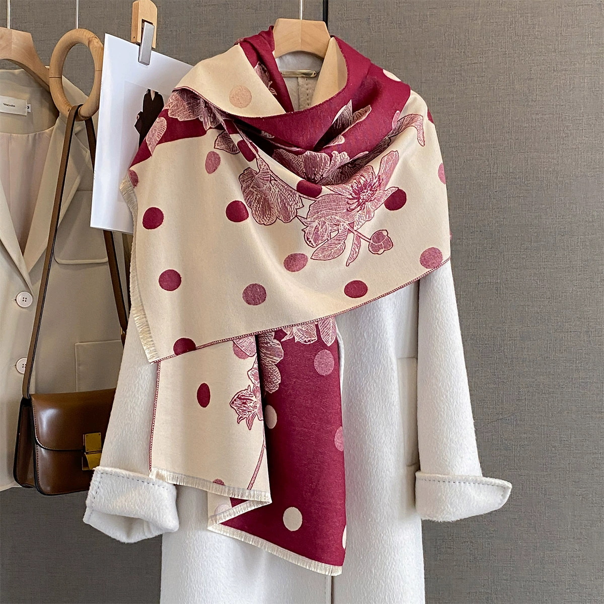2025 Women Thicken Luxury Wint - Cashmere Pashmina Wrap 评论和价格