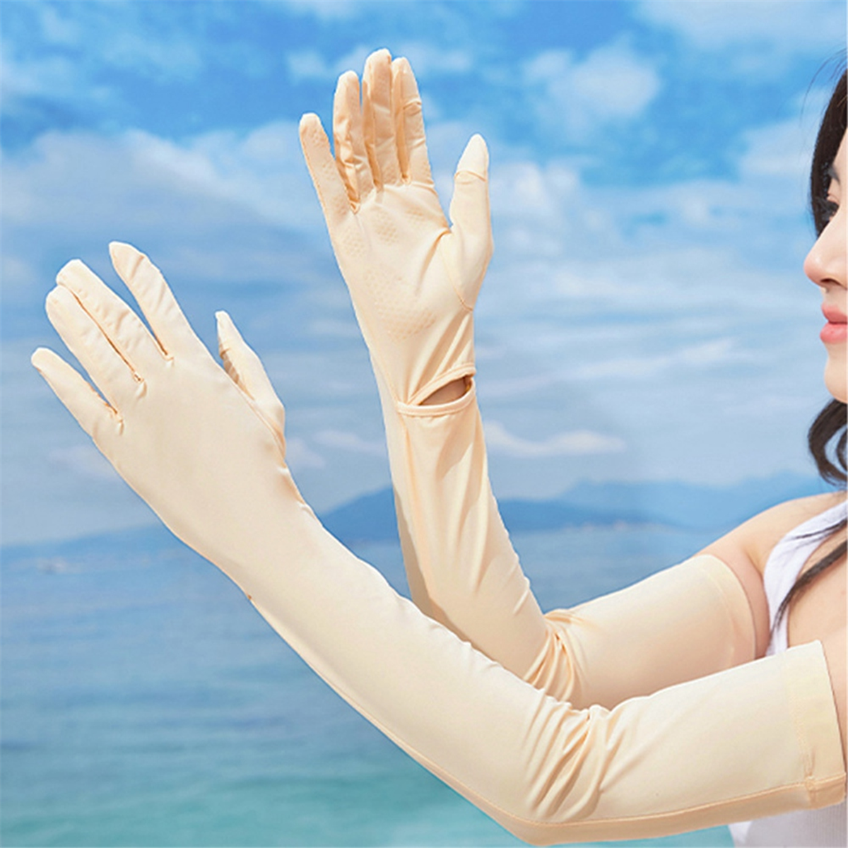 A11I Women UV Long Sun Protect - Touch Screen Gloves 评论和价格