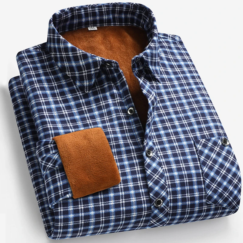 2025 Autumn and Winter Men's F - Flannel Shirt Lined 评论和价格