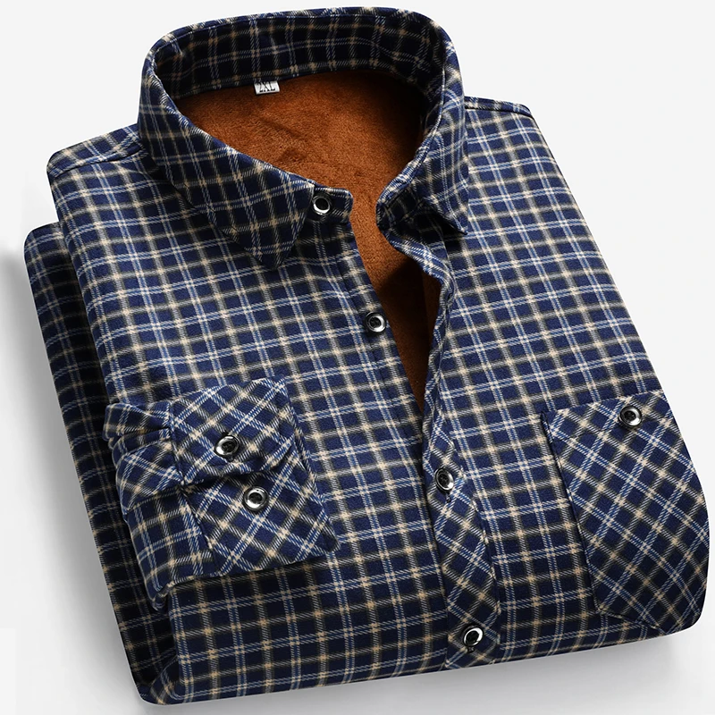 2025 Autumn and Winter Men's F - Flannel Shirt Lined 评论和价格