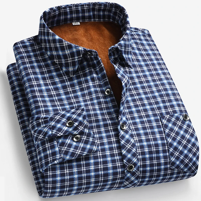 2025 Autumn and Winter Men's F - Flannel Shirt Lined 评论和价格