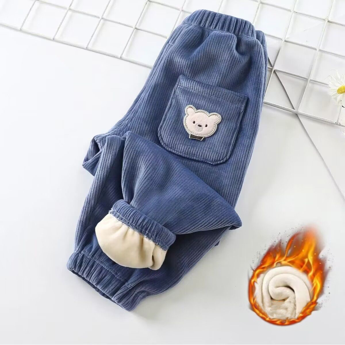 1pcs Boy Girl Winter Velvet Co - Corduroy Pant Warm 评论和价格