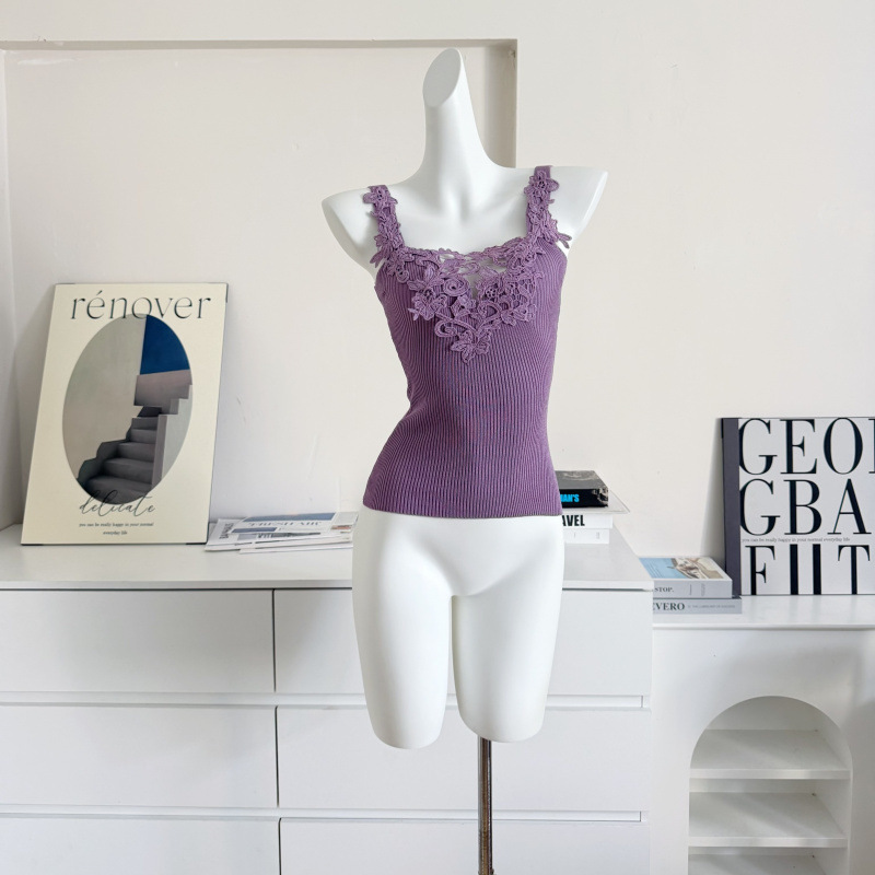 Sexy Lace Trim Camisole Top Ho - Flannel Shirt Lined 评论和价格