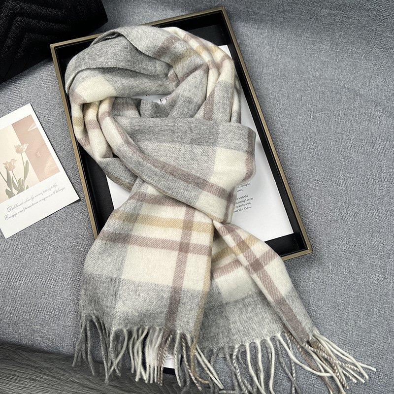 High Quality 100% Wool Scarf W - Wool Scarf Men 评论和价格