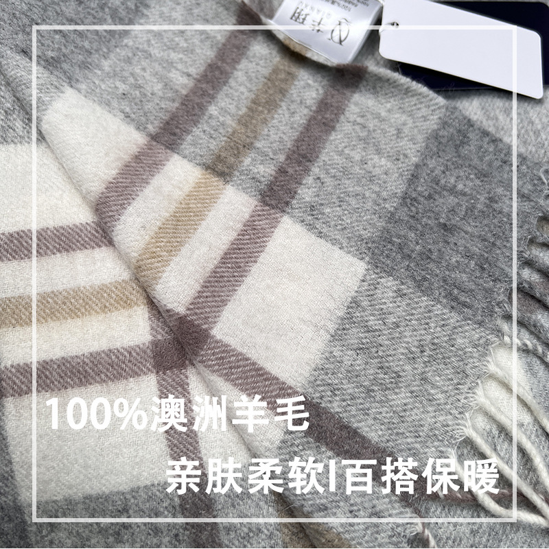 High Quality 100% Wool Scarf W - Wool Scarf Men 评论和价格