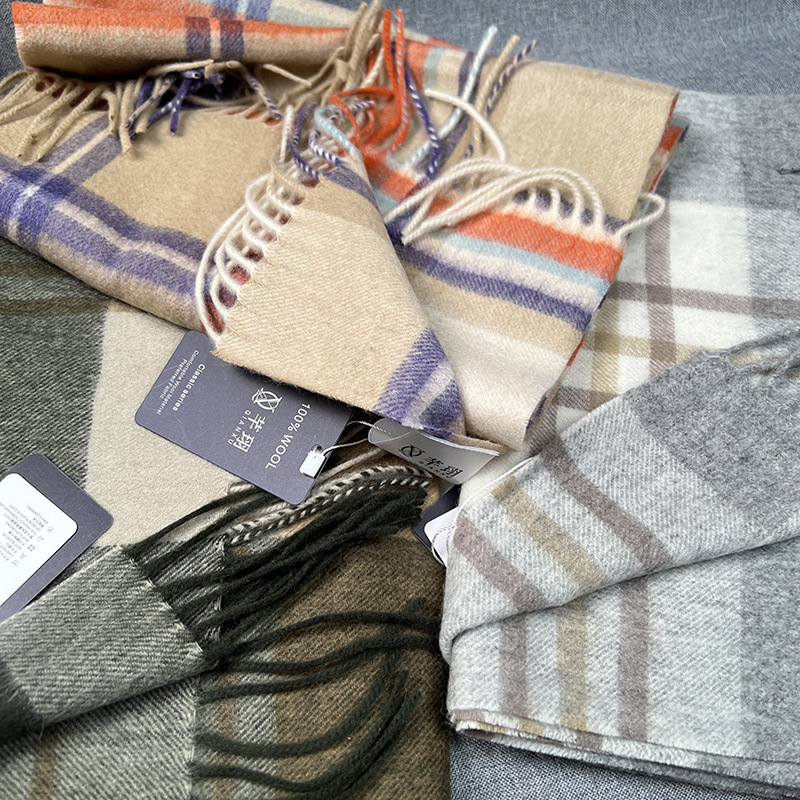 High Quality 100% Wool Scarf W - Wool Scarf Men 评论和价格