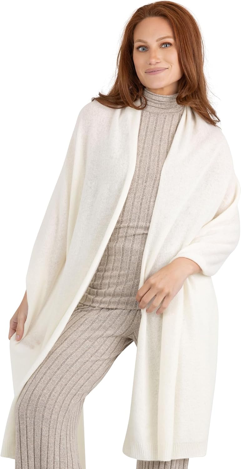 Extra Large Cashmere Knitted W - Shawl Wrap Winter 评论和价格