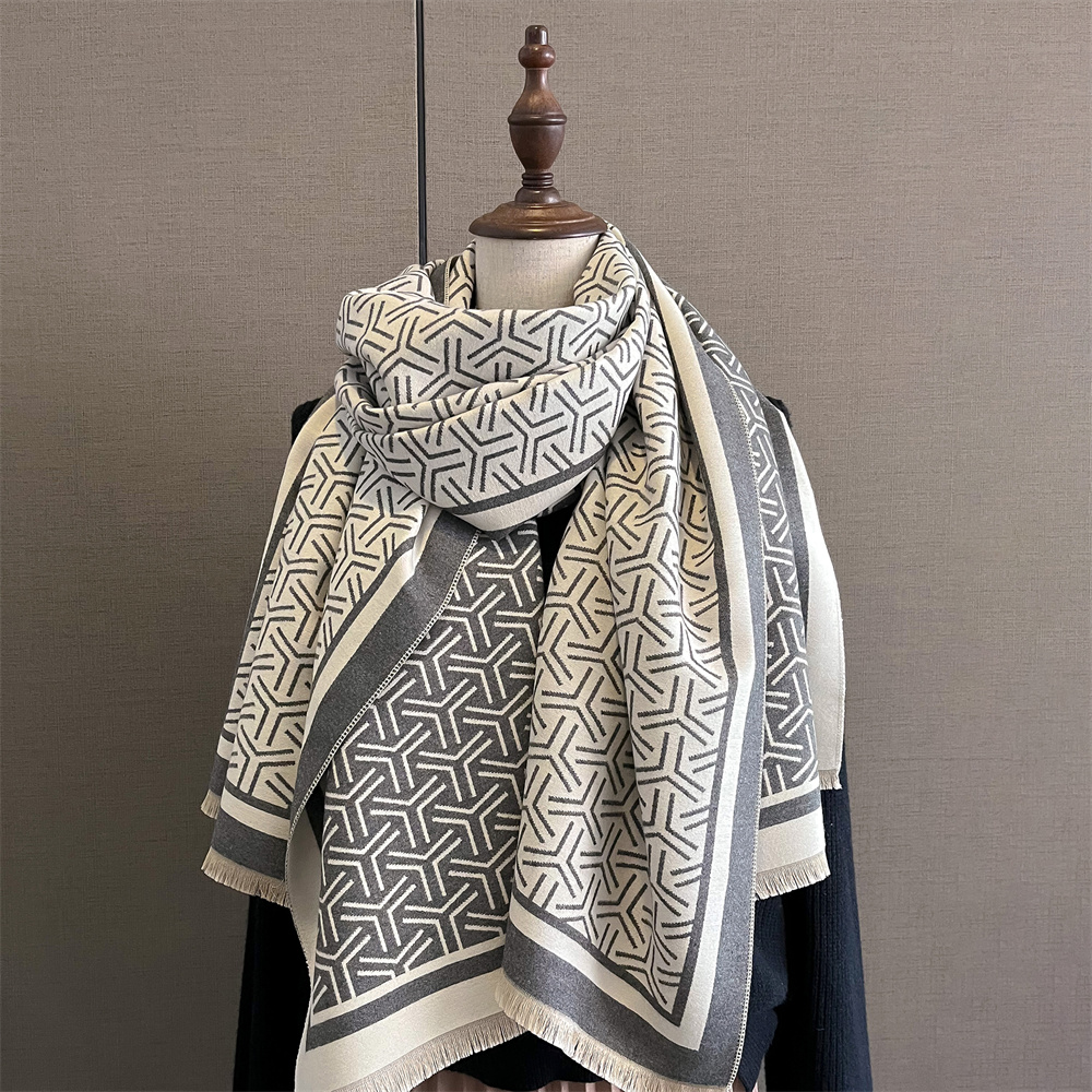 Luxury Cashmere Stripe Scarf W - Cashmere Pashmina Wrap 评论和价格
