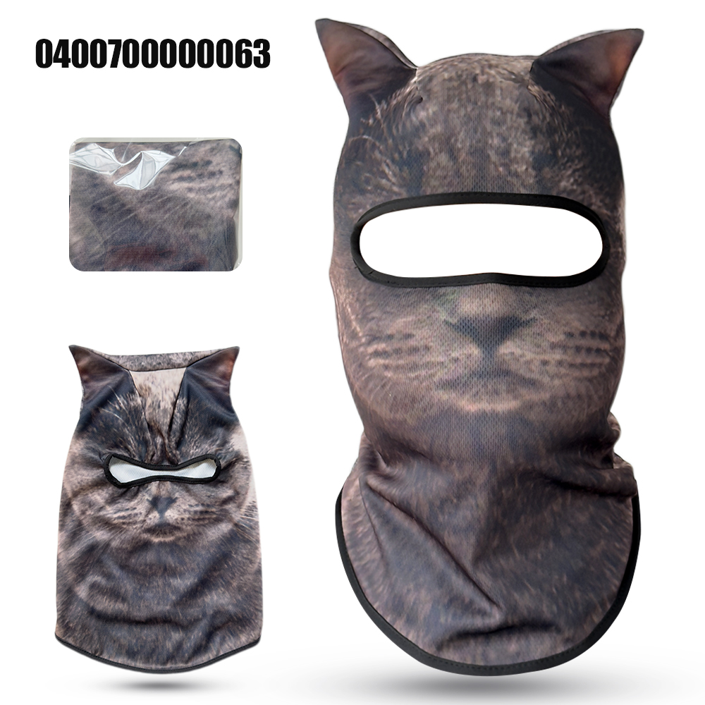 3D cat animal skiing Balaclava - Balaclava Ski Mask 评论和价格