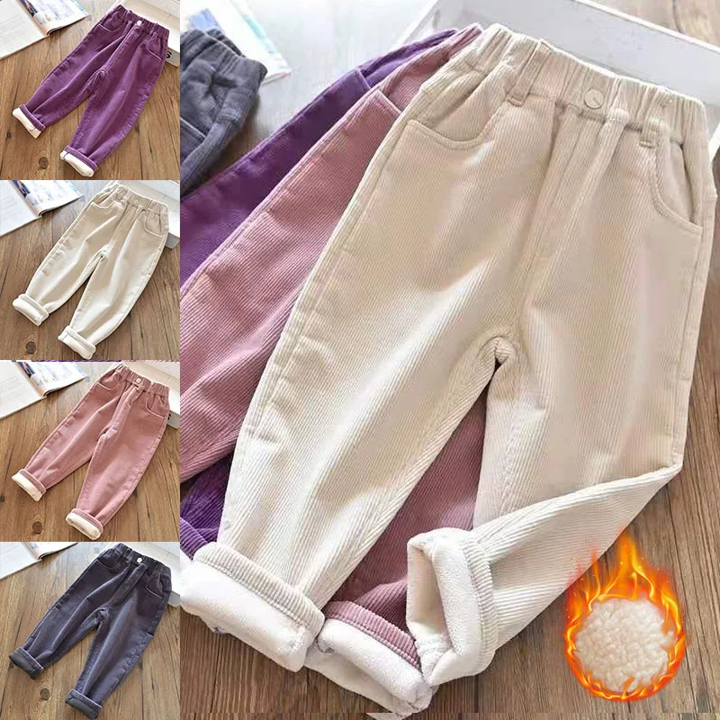 Velvet Lined Corduroy Kids Har - Corduroy Pant Warm 评论和价格