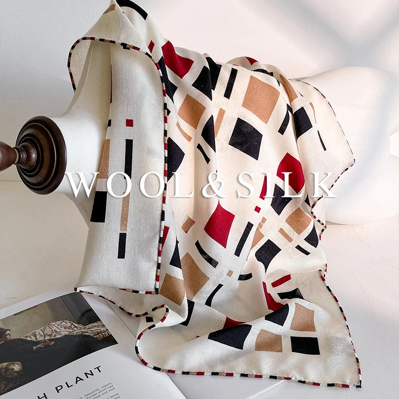 30% Silk 70% Wool Women's Scar - Wool Scarf Men 评论和价格