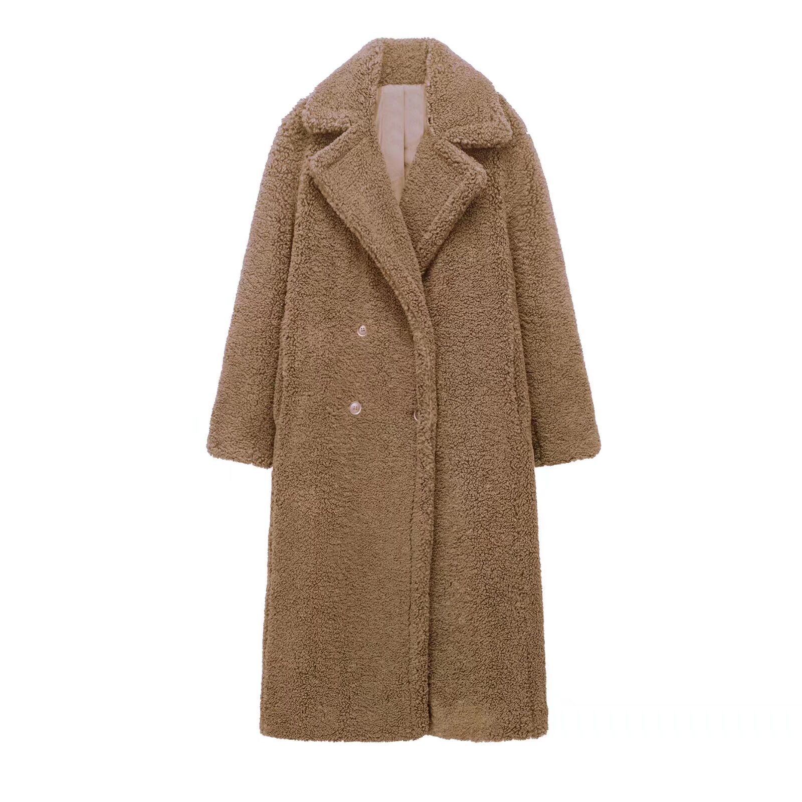 Double-Breasted Coat Extra-Thi - Wool Coat Peacoat 评论和价格