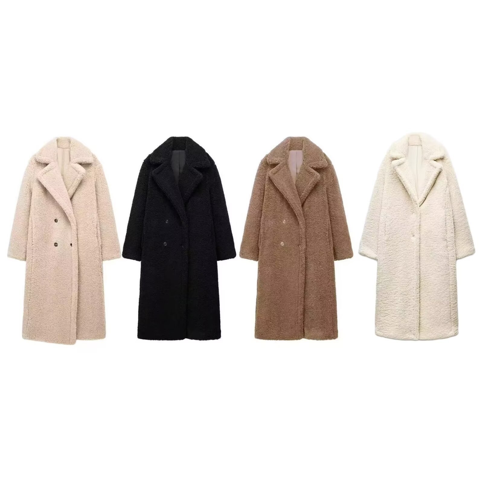 Double-Breasted Coat Extra-Thi - Wool Coat Peacoat 评论和价格