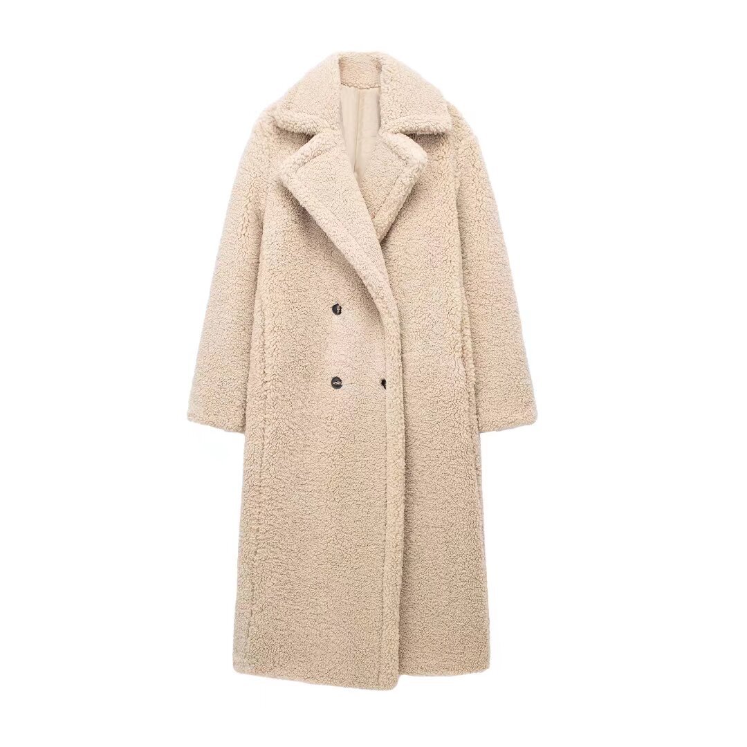 Double-Breasted Coat Extra-Thi - Wool Coat Peacoat 评论和价格