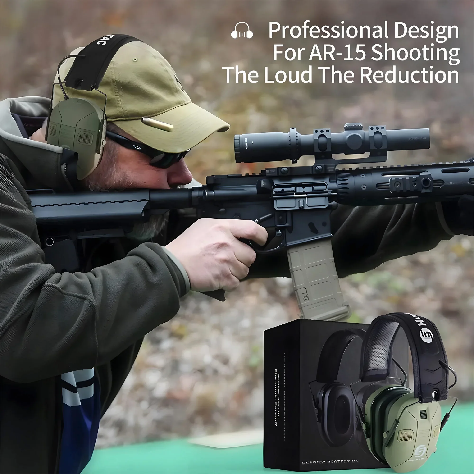 Foldable Tactical Hearing Prot - Earmuffs Foldable 评论和价格