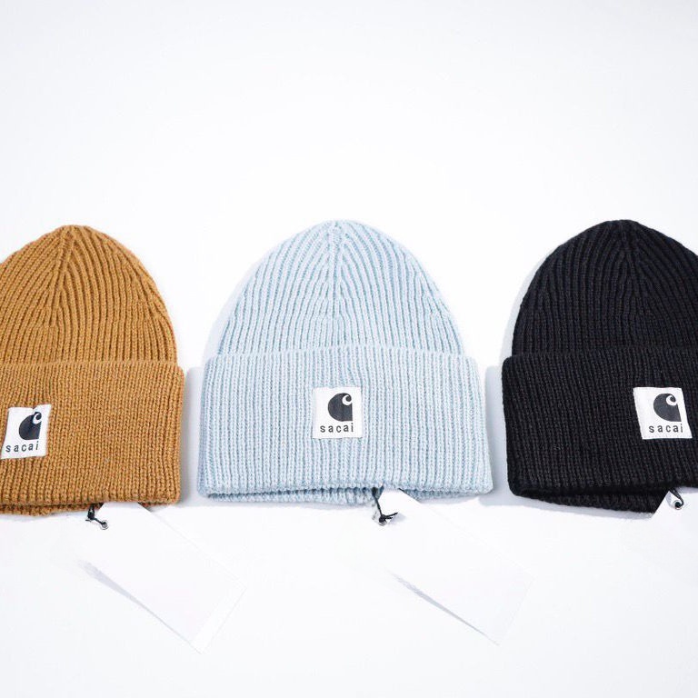 Vuu Sacai Collaborative Patchw - Knit Beanie Hat Warm 评论和价格