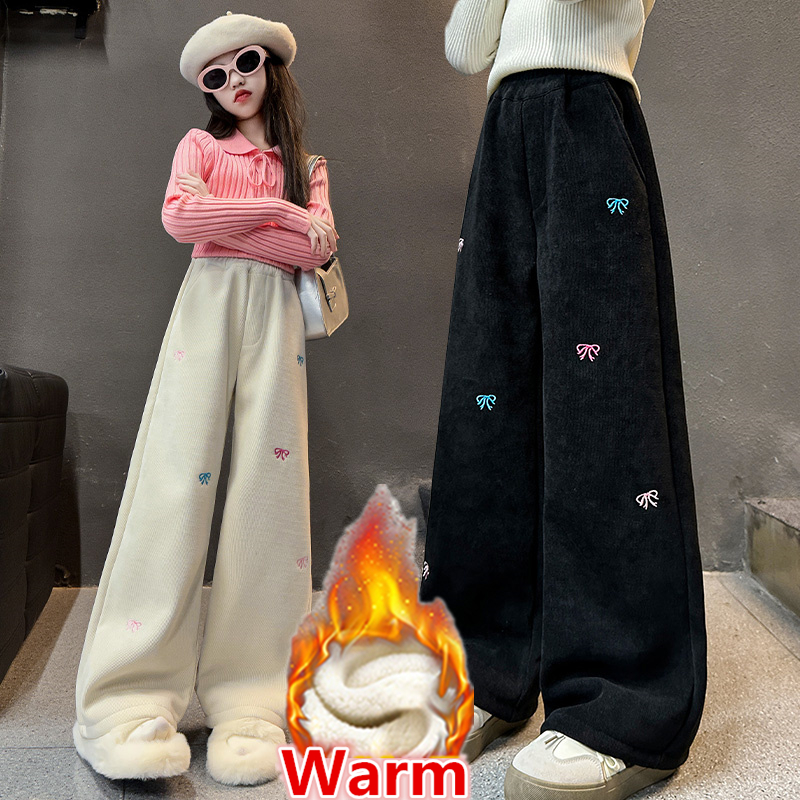 New Winter Children Warm Fleec - Corduroy Pant Warm 评论和价格