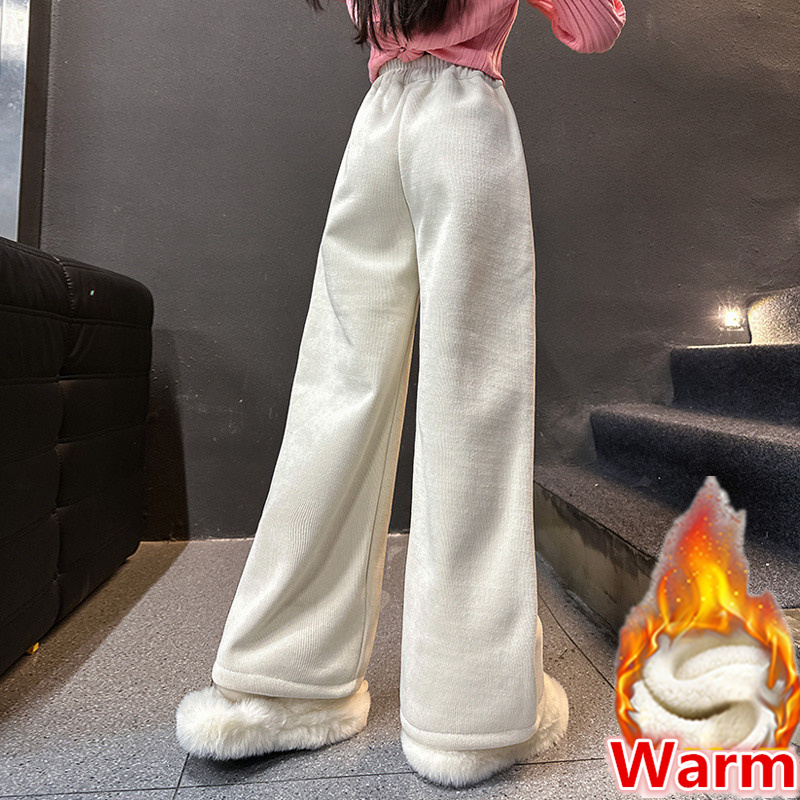 New Winter Children Warm Fleec - Corduroy Pant Warm 评论和价格