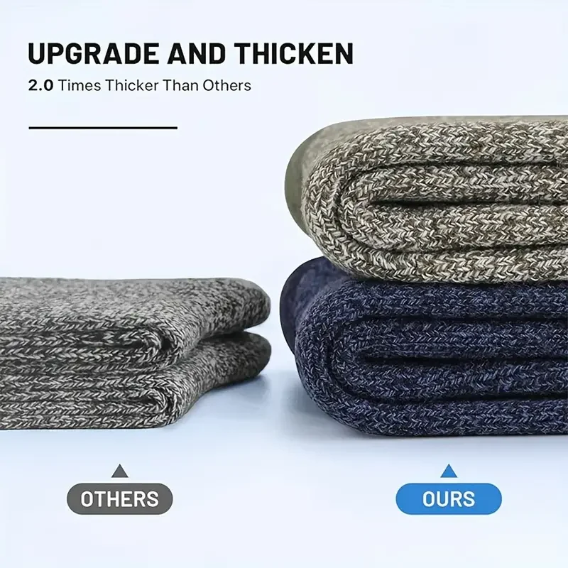 5 Pairs Merino Wool Socks for  - Thermal Sock Wool 评论和价格